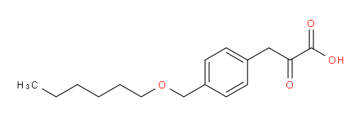 3-(4-((hexyloxy)methyl)phenyl)-2-oxopropanoic acid