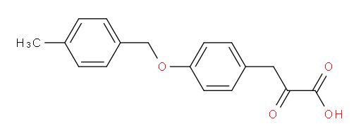 3-(4-((4-methylbenzyl)oxy)phenyl)-2-oxopropanoic acid