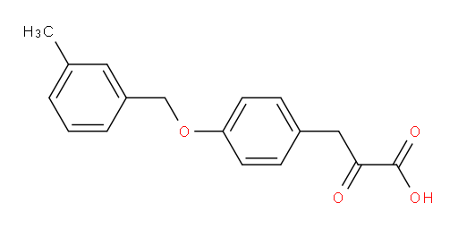 3-(4-((3-methylbenzyl)oxy)phenyl)-2-oxopropanoic acid