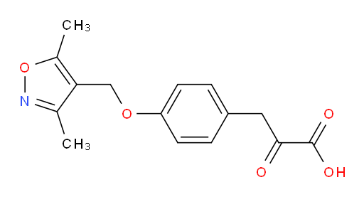 3-(4-((3,5-dimethylisoxazol-4-yl)methoxy)phenyl)-2-oxopropanoic acid