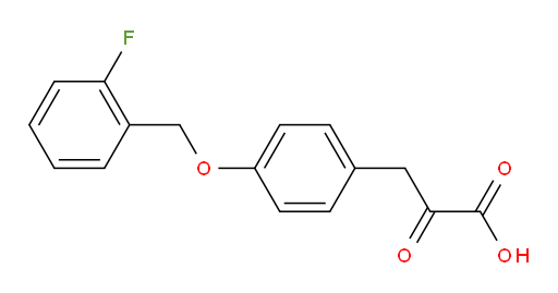 3-(4-((2-fluorobenzyl)oxy)phenyl)-2-oxopropanoic acid