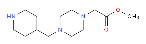 methyl 2-(4-(piperidin-4-ylmethyl)piperazin-1-yl)acetate