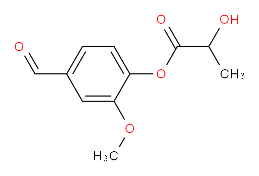 4-formyl-2-methoxyphenyl 2-hydroxypropanoate