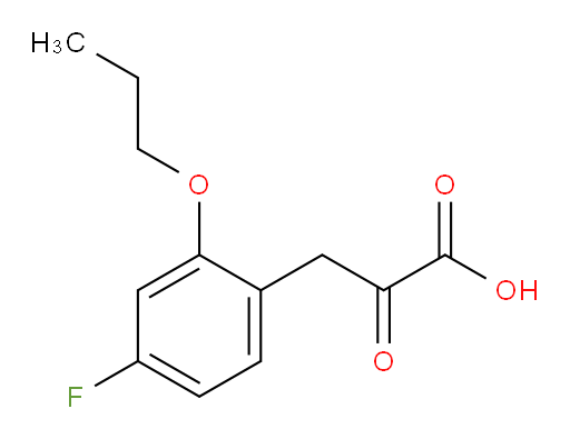 3-(4-fluoro-2-propoxyphenyl)-2-oxopropanoic acid