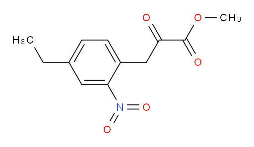 methyl 3-(4-ethyl-2-nitrophenyl)-2-oxopropanoate