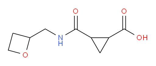 2-((oxetan-2-ylmethyl)carbamoyl)cyclopropanecarboxylic acid