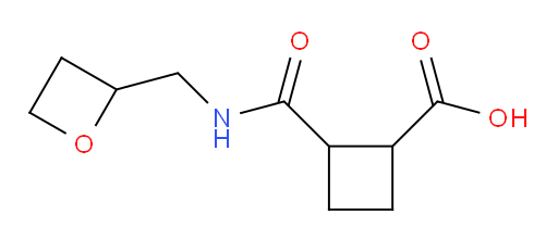 2-((oxetan-2-ylmethyl)carbamoyl)cyclobutanecarboxylic acid