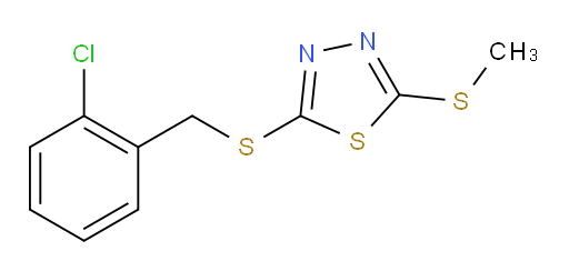 2-((2-chlorobenzyl)thio)-5-(methylthio)-1,3,4-thiadiazole