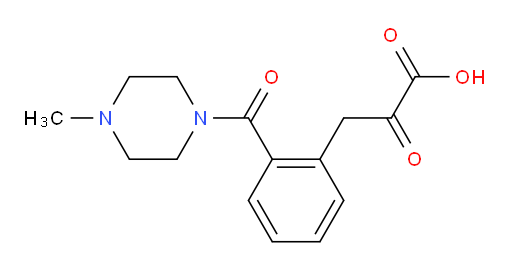 3-(2-(4-methylpiperazine-1-carbonyl)phenyl)-2-oxopropanoic acid