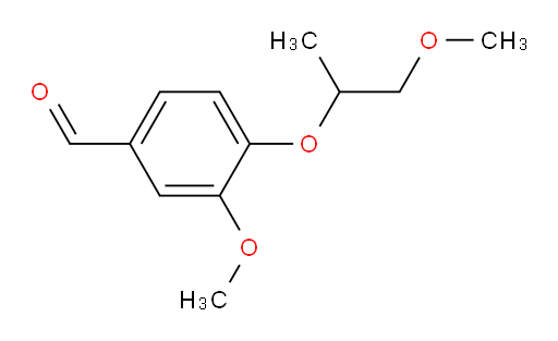 3-methoxy-4-((1-methoxypropan-2-yl)oxy)benzaldehyde