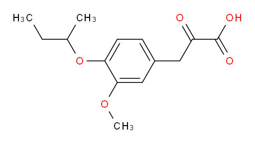 3-(4-(sec-butoxy)-3-methoxyphenyl)-2-oxopropanoic acid