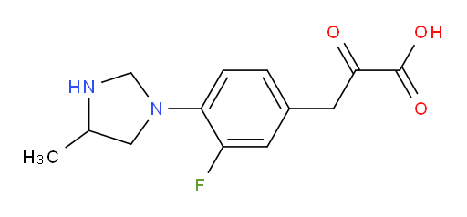 3-(3-fluoro-4-(4-methylimidazolidin-1-yl)phenyl)-2-oxopropanoic acid