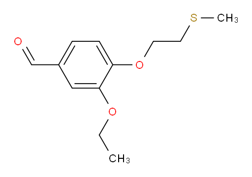 3-ethoxy-4-(2-(methylthio)ethoxy)benzaldehyde