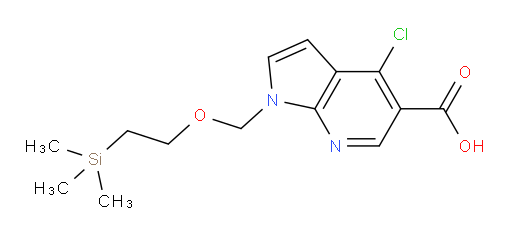 4-chloro-1-((2-(trimethylsilyl)ethoxy)methyl)-1H-pyrrolo[2,3-b]pyridine-5-carboxylic acid