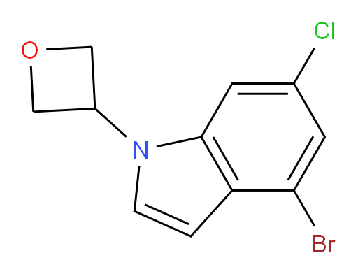 4-bromo-6-chloro-1-(oxetan-3-yl)-1H-indole