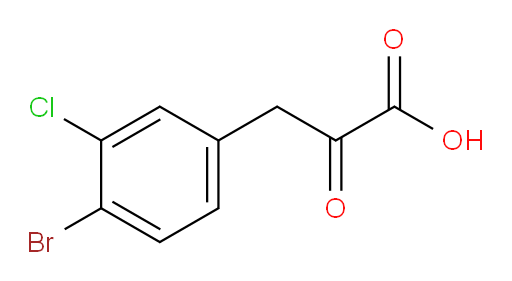 3-(4-bromo-3-chlorophenyl)-2-oxopropanoic acid
