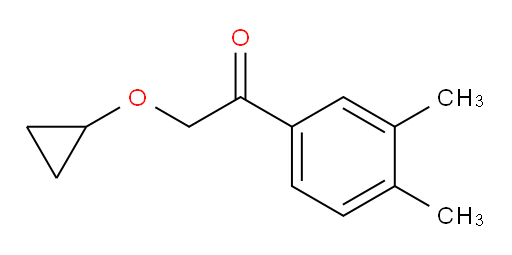 2-cyclopropoxy-1-(3,4-dimethylphenyl)ethanone