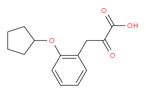 3-(2-(cyclopentyloxy)phenyl)-2-oxopropanoic acid