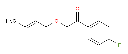 (E)-2-(but-2-en-1-yloxy)-1-(4-fluorophenyl)ethanone