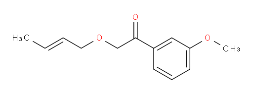 (E)-2-(but-2-en-1-yloxy)-1-(3-methoxyphenyl)ethanone