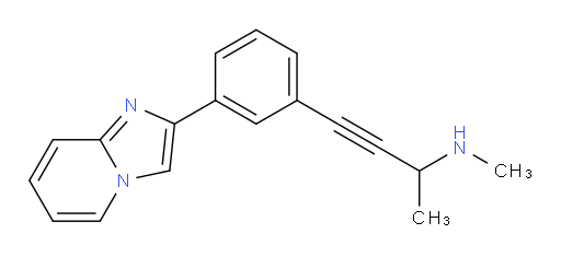 4-(3-(imidazo[1,2-a]pyridin-2-yl)phenyl)-N-methylbut-3-yn-2-amine