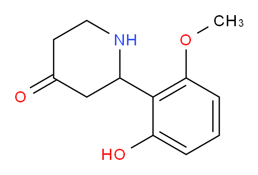 2-(2-hydroxy-6-methoxyphenyl)piperidin-4-one