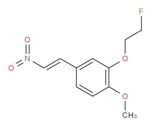 (E)-2-(2-fluoroethoxy)-1-methoxy-4-(2-nitrovinyl)benzene
