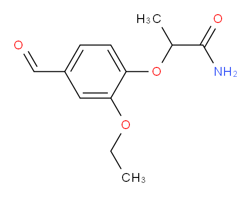 2-(2-ethoxy-4-formylphenoxy)propanamide