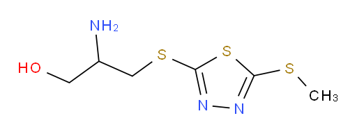 2-amino-3-((5-(methylthio)-1,3,4-thiadiazol-2-yl)thio)propan-1-ol