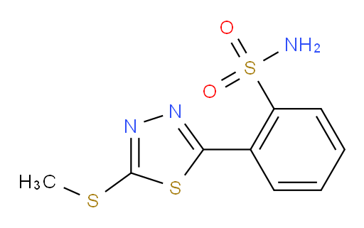 2-(5-(methylthio)-1,3,4-thiadiazol-2-yl)benzenesulfonamide