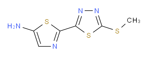 2-(5-(methylthio)-1,3,4-thiadiazol-2-yl)thiazol-5-amine