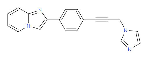2-(4-(3-(1H-imidazol-1-yl)prop-1-yn-1-yl)phenyl)imidazo[1,2-a]pyridine