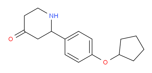2-(4-(cyclopentyloxy)phenyl)piperidin-4-one