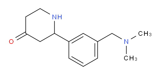 2-(3-((dimethylamino)methyl)phenyl)piperidin-4-one
