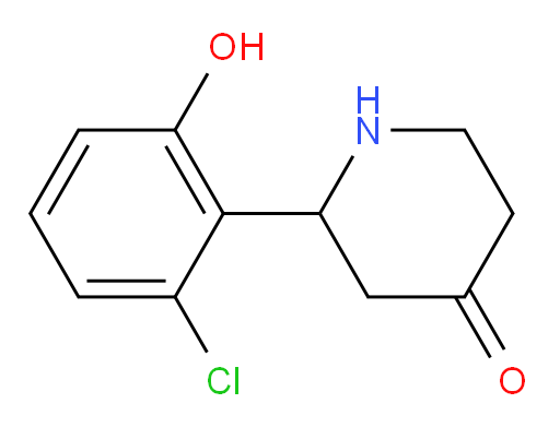 2-(2-chloro-6-hydroxyphenyl)piperidin-4-one