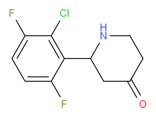 2-(2-chloro-3,6-difluorophenyl)piperidin-4-one