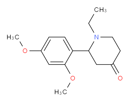 2-(2,4-dimethoxyphenyl)-1-ethylpiperidin-4-one