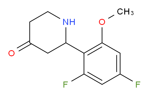 2-(2,4-difluoro-6-methoxyphenyl)piperidin-4-one