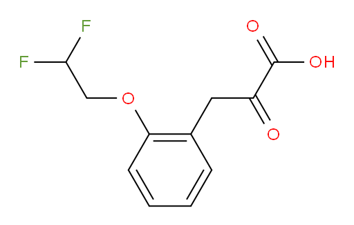3-(2-(2,2-difluoroethoxy)phenyl)-2-oxopropanoic acid