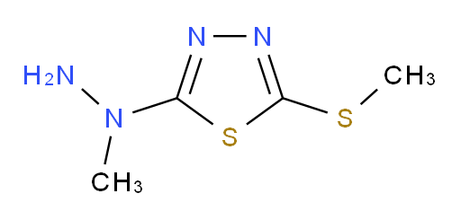 2-(1-methylhydrazinyl)-5-(methylthio)-1,3,4-thiadiazole