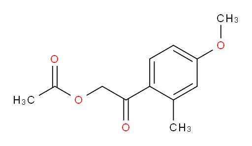 2-(4-methoxy-2-methylphenyl)-2-oxoethyl acetate