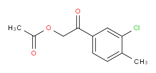 2-(3-chloro-4-methylphenyl)-2-oxoethyl acetate