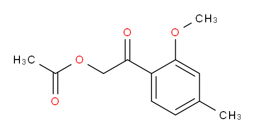 2-(2-methoxy-4-methylphenyl)-2-oxoethyl acetate