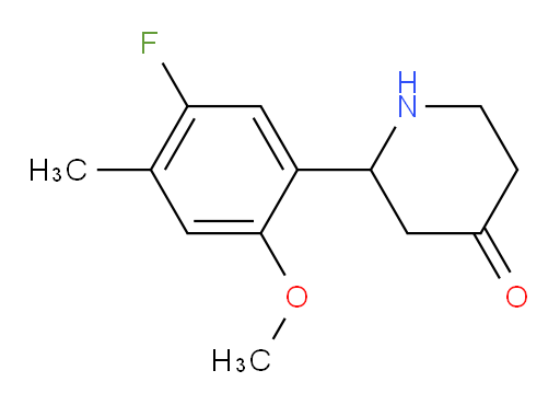 2-(5-fluoro-2-methoxy-4-methylphenyl)piperidin-4-one