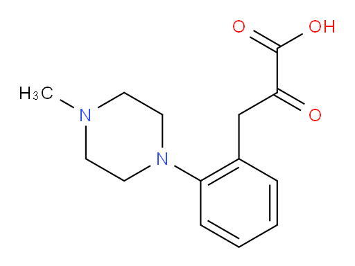 3-(2-(4-methylpiperazin-1-yl)phenyl)-2-oxopropanoic acid