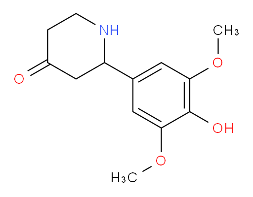 2-(4-hydroxy-3,5-dimethoxyphenyl)piperidin-4-one