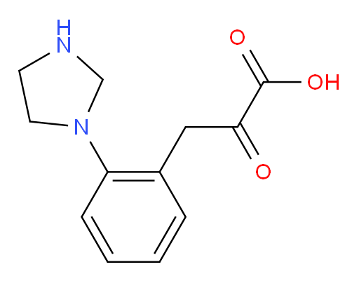 3-(2-(imidazolidin-1-yl)phenyl)-2-oxopropanoic acid