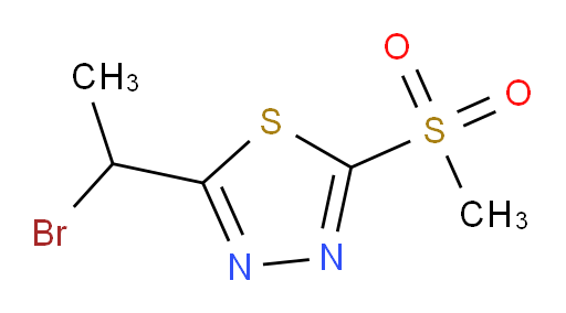 2-(1-bromoethyl)-5-(methylsulfonyl)-1,3,4-thiadiazole