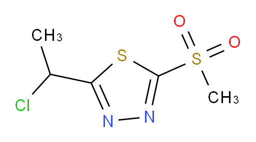 2-(1-chloroethyl)-5-(methylsulfonyl)-1,3,4-thiadiazole