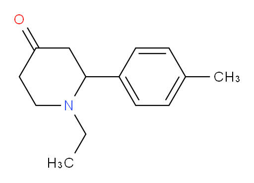 1-ethyl-2-(p-tolyl)piperidin-4-one
